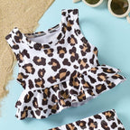 Aalizzwell Toddler Baby Girl Bathing Suit Two Piece Swimsuit Bikini Beach Wear - Image 4