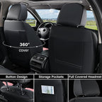 Coverado Front Seat Covers, Car Seat Covers Front Seats, Leather Seat Covers - Image 2