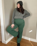 G4Free Maternity Pants Over The Belly Yoga Dress Work Pregnancy Pants Stretchy - Image 5