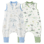 Duomiaomiao 2 Pack 0.5 TOG Toddler Sleep Sack 36-48 Months 100% Cotton by DuoMiaoMiao
