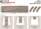 FEXIA 3 Pack Nude Table Runner 35x120 Inches - Image 2