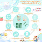 Travel Silicone Baby Feeding Set, 6 In 1 Portable Plates Spill Proof - Image 5