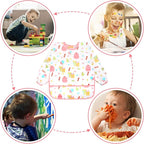 Accmor 5 Pack Long Sleeve Bibs, Baby Smock Waterproof Sleeved Bib Smock - Image 6