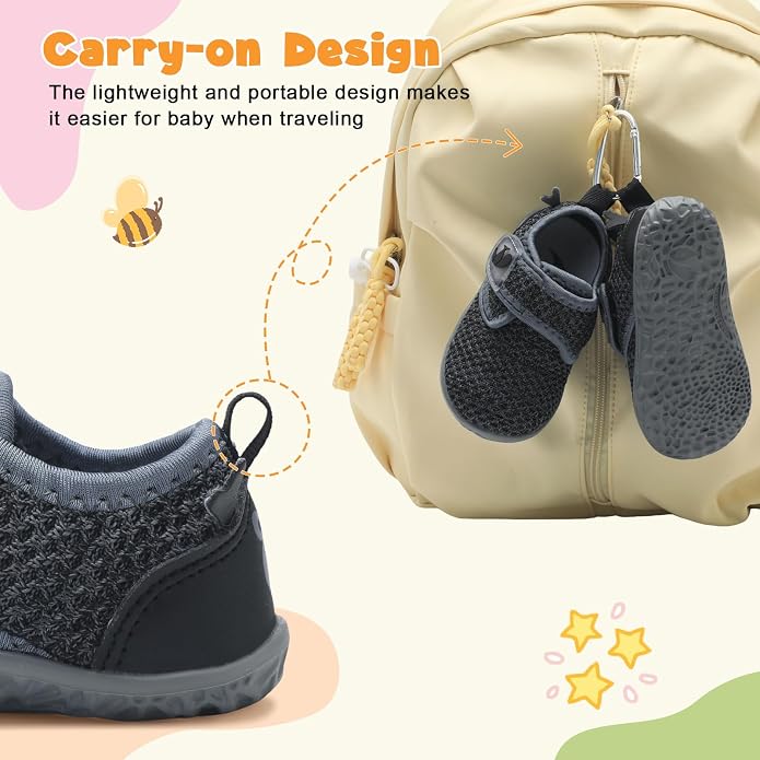 FEETCITY Baby Walking Shoes Barefoot Baby Shoes Infant Sneakers Newborn Crib - Image 4