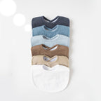 Konssy 6-Pack Muslin Baby Bibs for Boys & Girls, Soft Cotton Absorbent Bandana - Image 7