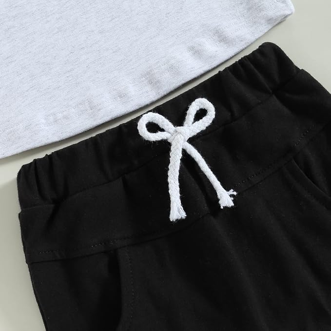 Rtnnsbbfcm Newborn Baby Boy Summer Clothes Short Sleeve Color Block Front - Image 5