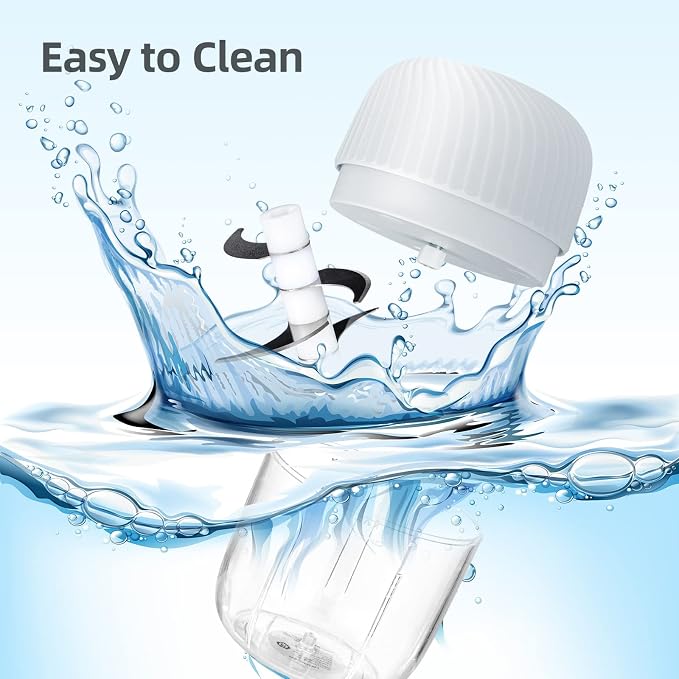 Electric Garlic Chopper, Portable Veggie Chopper, 350ML Garlic Grinder Masher - Image 2