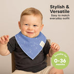 10-Pack Organic Baby Bandana Bibs - Image 4