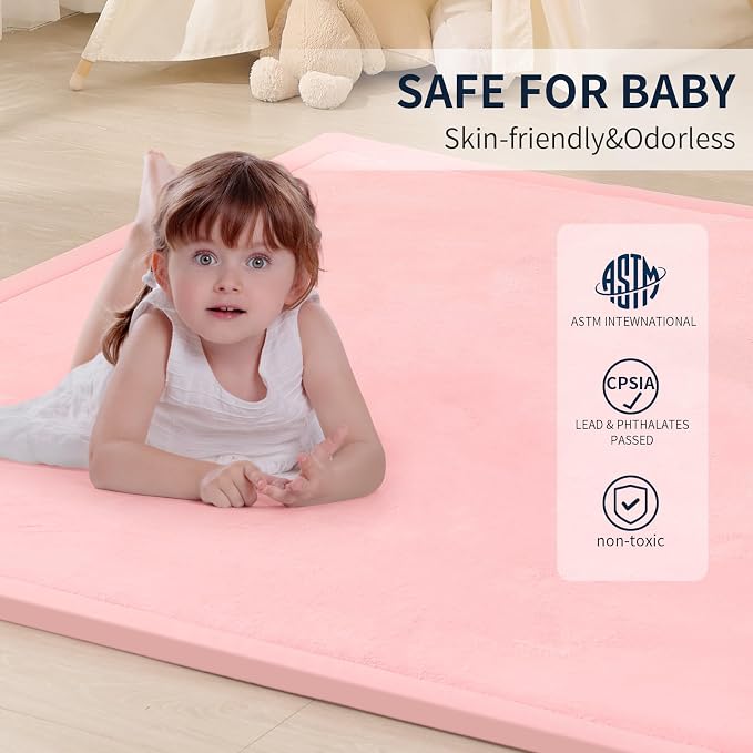 ACOMOPACK Baby Play Mat for Floor 1.3" Thick Memory Foam Play Mat 79"×157" - Image 5