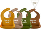 Denver James Silicone Feeding Bibs | Dishwasher Safe. Waterproof. Adjustable. - Image 2