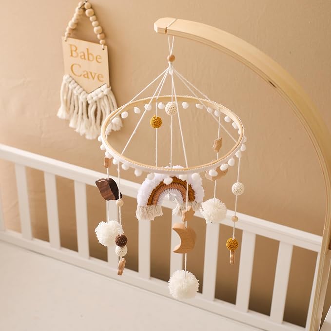 let's make Baby Crib Mobile for Boys Girls Rainbow Nursery Mobile Gender - Image 2