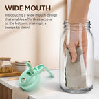 Glass Pitcher with Lid, 64 OZ Mason Jar Pitcher Double Leak Proof, 2 Quart - Image 3