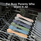 Silicone Baby Spoons Self Feeding 6+ Months, 6 Pack First Stage Baby Led - Image 6