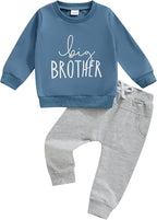 Toddler Baby Boy Fall Winter Outfit Long Sleeve Letter Print Sweatshirts and by Sejardin