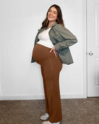 G4Free BareFeel Maternity Dress Yoga Pants Over The Belly Stretchy Work Slack - Image 6