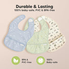 KeaBabies 3-Pack Waterproof Baby Bibs - Image 9