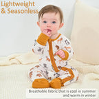 LollyBanks Baby Pajamas, 2-Way Zipper Romper, 95% Viscose Made from Bamboo and - Image 4