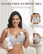 As Fairy Wireless Seamless Pumping Bra Hands Free Nursing Bra Wirefree Comfort - Image 4
