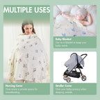 2-Pack Muslin Nursing Covers for Breastfeeding - Image 6