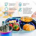 Ahimsa Stainless Steel Kids Dinnerware Set - Image 3