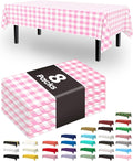 Pureegg Plastic Table Cloth Disposable 8 Pack, 54 x 108 Inch Table Cloths by Pureegg