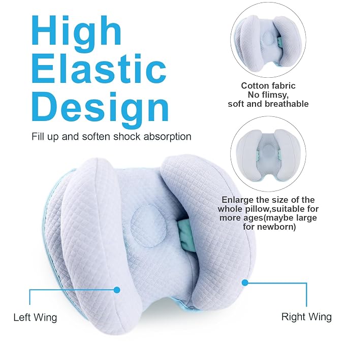 KAKIBLIN Baby Head Neck Support Pillow, 2 in 1 Banana Neck Pillow - Image 4