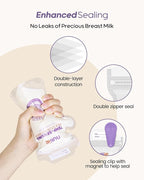 Nuliie 60pcs Temp-Sensing Breastmilk Storage Bag, Huge Temp-Sensing Icon & - Image 4