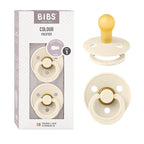 BIBS Pacifiers Colour Collection | Natural Rubber Baby Pacifier | Round Nipple by BIBS