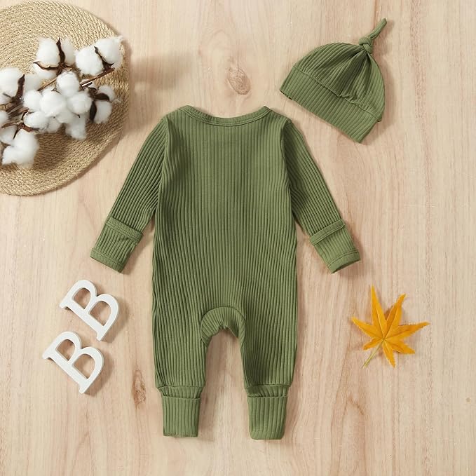 Twopumpkin Newborn Baby Boy Knit Jumpsuit Sweater Romper Newborn Coming Home - Image 7
