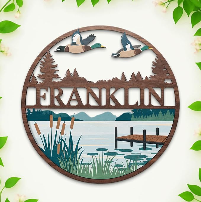 Personalized Mallard Duck Nursery Name Sign, Ducks Signs by HANZSPROUT