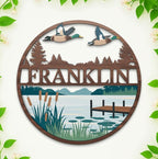 Personalized Mallard Duck Nursery Name Sign, Ducks Signs by HANZSPROUT