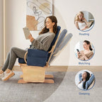 Rubber Wood Gliding Rocking Chair - Image 6