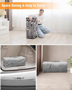 Foldable Baby Playpen with Gate, Extra Large Collapsible Play Yard - Image 5