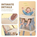 Baby High Chair, 8 in 1 Convertible Highchairs - Image 5