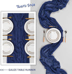 6 Pack Navy Blue Cheesecloth Table Runner 10Ft Gauze Cheese Cloth Table Runner - Image 6