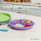WeeSprout Divided Bamboo & Melamine Plates - Image 2