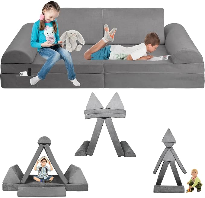 Modular Kids Sofa, Couch for Toddler and Baby Playroom/Bedroom, Perfect Toddler by HMS