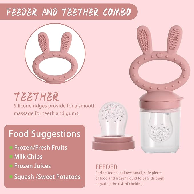 WAJIAYON Baby Breastmilk Popsicle Molds & Baby Fruit Feeder, Infant Food - Image 3