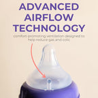 Lansinoh NaturalWave Fast Flow Nipples + 8 oz Anti-Colic Baby Bottles - Image 5