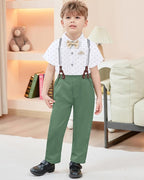 CARETOO Toddler Boy Clothes Suit Gentleman Wedding Outfits Kids Formal Dress - Image 6