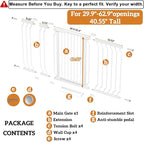 Extra Tall 40.55" Gate, 29.92-62.99" Extra Tall and Wide Dog Gate, Extra Wide - Image 2
