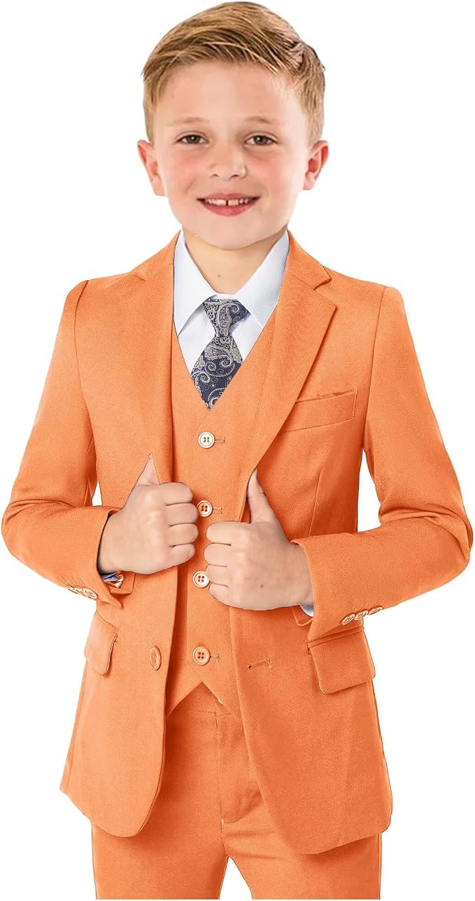 Boys’ Formal Suit 5 Piece Set, Toddler Tuxedos by KEYWANTS