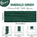 6 Pack Christmas Table Runner Emerald Green Cheesecloth 10Ft Gauze Cheese Cloth - Image 2