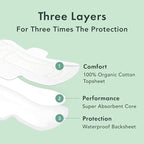 Rael Pads for Women, Organic Cotton Cover - Image 3