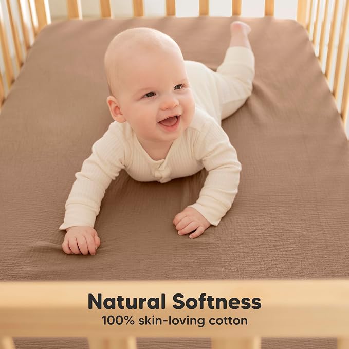 KeaBabies 2-Pack Muslin Crib Sheets - Image 3