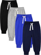 HXP 4 Pack Toddler Boys Sweatpants Pure Cotton Toddler Sweatpants Boys Kids by Unknown