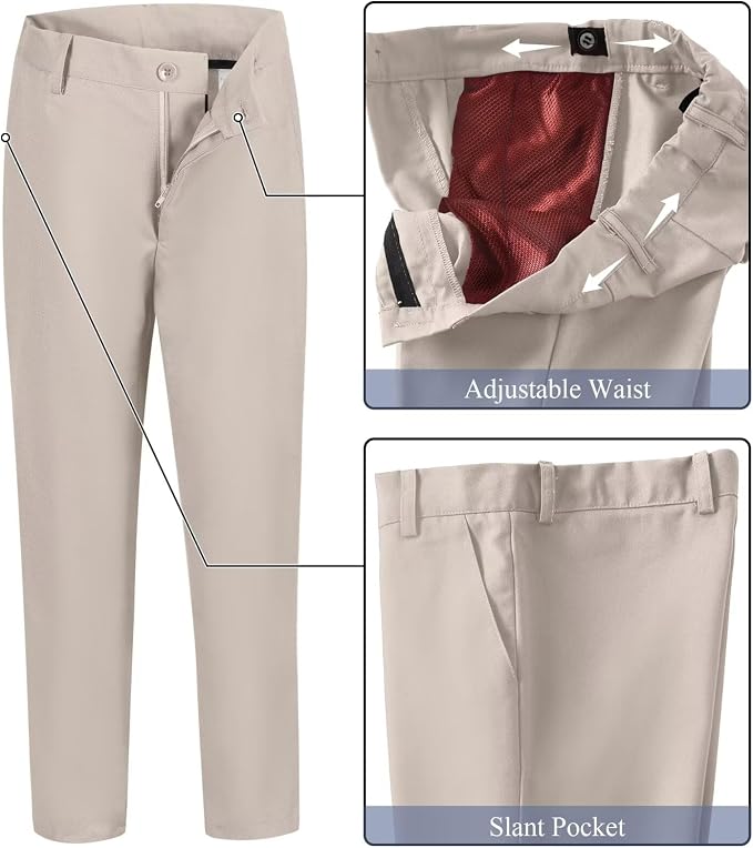 Boy's Suit Formal Slim Fit 5 Pieces Suit Set Blazer Vest Pants - Image 5