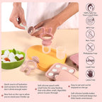 WAJIAYON Easter Bunny Baby Breastmilk Popsicle Molds & Baby Fruit Feeder - Image 5