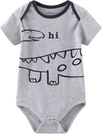Kiddiezoom Newborn Baby Unisex Cotton One-Piece Bodysuits Baby Gift 5-Pack Baby - Image 5