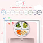 Stainless Steel Suction Plates for Toddlers, Non Toxic Non Slip Portion Control - Image 2